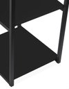 Ver imagem 4 de Mesa de Apoio Escrivaninha com Estante Prateleira Nic 900 mm Cor:Preto/Preto
