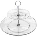 Ver imagem 1 de PORTA DOCES 2 ANDARES DE CRISTAL DE CHUMBO RENAISSANCE 18,5/22,5x24cm