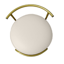 Ver imagem 7 de Kit 2 Banqueta para Penteadeira Quarto Base de Ferro Corino:off-white