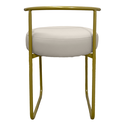 Ver mais imagens de Kit 2 Banqueta para Penteadeira Quarto Base de Ferro Corino:off-white