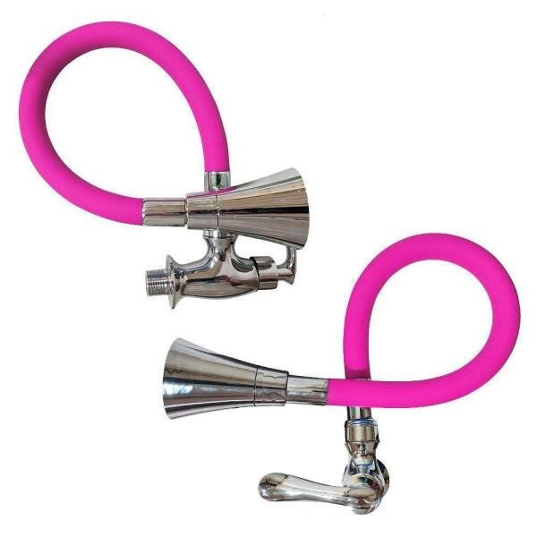 Torneira Silicone Flexivel Parede Articulado Gourmet Cromado - 3