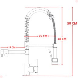 Torneira Gourmet Vip Metal Monocomando Misturador Spray - 2