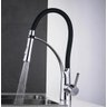 Torneira Cozinha Gourmet Flexível Monocomando Preta Cromada - 2