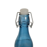 Garrafa de Vidro Transparente 1L Com Tampa Hermética Água Suco Decoração:AZUL - 3