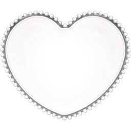 Prato Cristal Coração Pearl 30x25x2 cm - 2