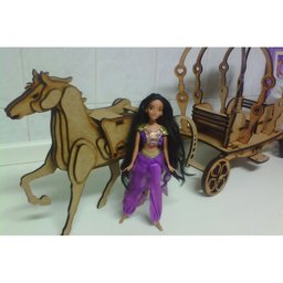 CARRUAGEM BARBIE PRINCESA DARAMA - 3