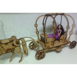 CARRUAGEM BARBIE PRINCESA DARAMA - 2