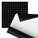 Ver imagem 3 de Papel de Parede Adesivo Azulejo Pastilha Preto Cozinha 2,80m