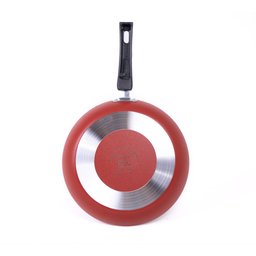 Panela Frigideira Antiaderente 24cm Alumínio - Vermelho - 4