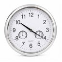 Ver imagem 1 de Relógio de Parede Decorativo Prateado 25cm Moderno