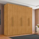 Ver imagem 1 de Guarda Roupa Casal Dália 6 Portas de Bater 4 Gavetas MDF Naturalle Framar