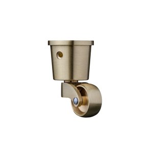 Rodinha Rodízio Piano Poltrona Latão Dourado 28mm Redondo