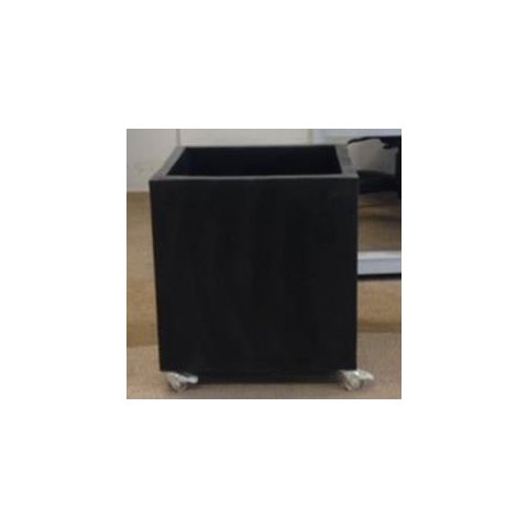 Vaso Planta 50x50 Com Rodízios Quadrado Polietileno BGPLASTICOS V10 TERRACOTA 016