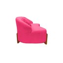 Ver imagem 5 de Namoradeira Sofá Feijão Moscou 150cm Orgânica Couro Rosa Pink