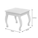 Ver imagem 2 de Banqueta para Penteadeira Branco – Luapa Móveis