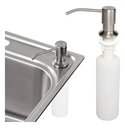 Ver imagem 3 de Dispenser de Embutir Prata Porta Detergente Dosador Aço Inox - Brinovar