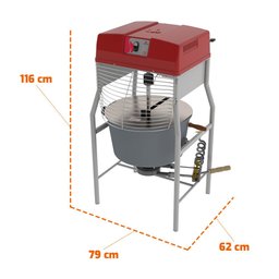 Misturador Misturella The Mix 40l para Coxinha Prmq-40 G3 Bivolt - Progás P43660 - 2