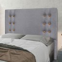 Ver imagem 3 de Cabeceira Cama Box Queen 160 Cm Genova Linho Cinza S04 - D'Rossi