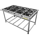 Ver imagem 3 de Fogão Serv Kenok Inox 8 Bocas 4 Duplas Baixa Pressão Fbse8b.843