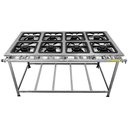 Ver imagem 1 de Fogão Serv Kenok Inox 8 Bocas 4 Duplas Baixa Pressão Fbse8b.843