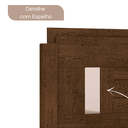 Ver imagem 3 de Cama Solteiro Padrão Mdf Detalhe em Espelho Amanda Framar:chocolate