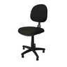 Cadeira Costureira e Bancada Executiva Tecido - Nr17 Ajuste Encosto:preto - 2