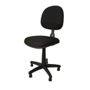 Ver imagem 2 de Cadeira Costureira e Bancada Executiva Tecido - Nr17 Ajuste Encosto:preto