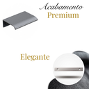Ver imagem 2 de Kit 5 Puxadores Drop 5cm Alumínio Sobrepor para Móveis e Gavetas Prata