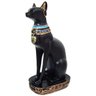 Gato Egipcio Bastet Sentado (Deus Da Fertilidade) Preto - 1