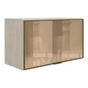 Ver imagem 1 de Armario Aereo Basculante Vidro MDF 80 cm Kali 1668061 Bianco Toq Nicioli