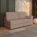 Ver imagem 1 de Sofá Cama À Vácuo 2 Lugares Linha Modular Flip Magic