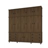 Guarda-Roupa Casal 12 Portas 6 Gavetas Monte Carlo Móveis Germai - 3