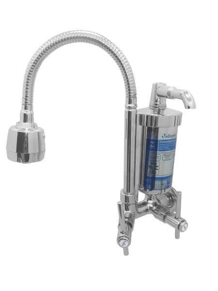 Torneira Filtro Tubo Gourmet com Copo Abs C64 Parede 1/4 - 1