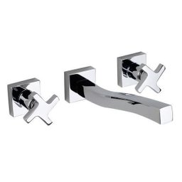 Torneira Misturador De Parede Bica Reta Cromado Zeta - 1