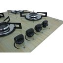 Ver imagem 3 de Cooktop Chamalar Bivolt Premium Ultra Chama 4 Bocas Vidro Temperado Amadeirado Claro