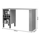 Ver imagem 2 de Bancada de Cozinha Amélia 2 Prateleiras Marrocos/marrocos Ripado - Pnr Móveis