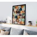 Ver imagem 1 de Quadro Decorativo Moldura Preta 30x40cm Abstract Texture