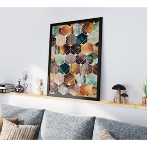 Quadro Decorativo Moldura Preta 30x40cm Abstract Texture