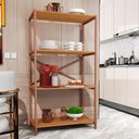 Ver imagem 2 de Estante Armário Steel 90cm Estilo Industrial com Pés em Aço Cobre/naturale