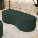 Ver imagem 1 de Puff Decorativo Orgânico para Living Quarto 140cm Orbit W01 Suede Verde Musgo - Lyam Decor