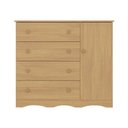 Ver imagem 5 de Cômoda Infantil 95cm 1 Porta e 4 Gavetas Realeza Multimóveis Mp4454 Madeirado Madeirado