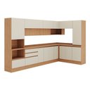Ver imagem 3 de Cozinha Modulada 10 Peças Armários Balcões Torre Quente e Paneleiro Aroeira CabeCasa MadeiraOriginals