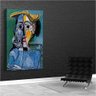 Quadro Pablo Picasso Mulher Com Chapéu Amarelo:90x60 cm/DOURADA - 3