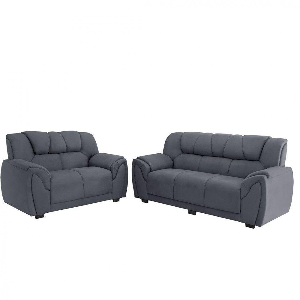 Sofa Parana Moscou 3 E 2 Lugares Cinza - 3