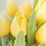 Mini Tulipa Amarela Planta Artificial 20x7cm Buque Decoração - 4