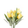 Mini Tulipa Amarela Planta Artificial 20x7cm Buque Decoração - 1