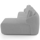 Ver imagem 7 de Sofá 4 Lugares com Chaise Direito Sala Living 288cm Arlo F04 Bouclê Cinza - Lyam Decor