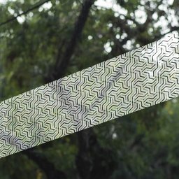 Adesivo Faixa Jateado Porta de Vidro Anti Trombada Segurança Arte na Arte Faixa de Adesivo Jateado P - 4