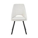 Ver imagem 6 de Cadeira para Sala de Jantar Linho Nora Cinza/Off White