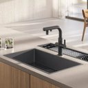 Ver imagem 3 de Cuba de Cozinha Deca Suprema Black Matte 75x40cm – Cc.670.75.blmt